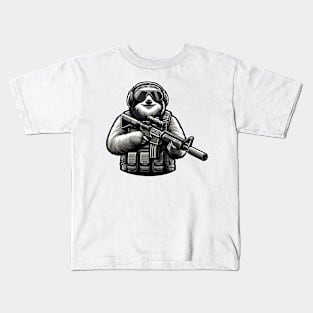 Tactical Sloth Kids T-Shirt